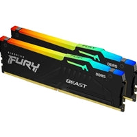 Kingston FURY Beast KF556C40BBAK2-64 64GB (2x32GB) System Memory, DDR5, 5600MHz, Black, 288 Pin, AMD EXPO Certified Kingston FURY Beast KF556C40BBAK2-64 64GB (2x32GB) System Memory, DDR5, 5600MHz, Black, 288 Pin, AMD EXPO Certified